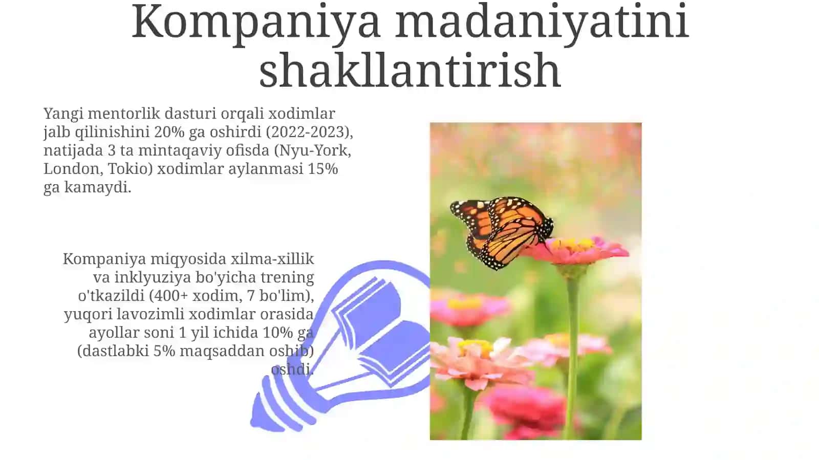 Kompaniya madaniyatini shakllantirish 3
