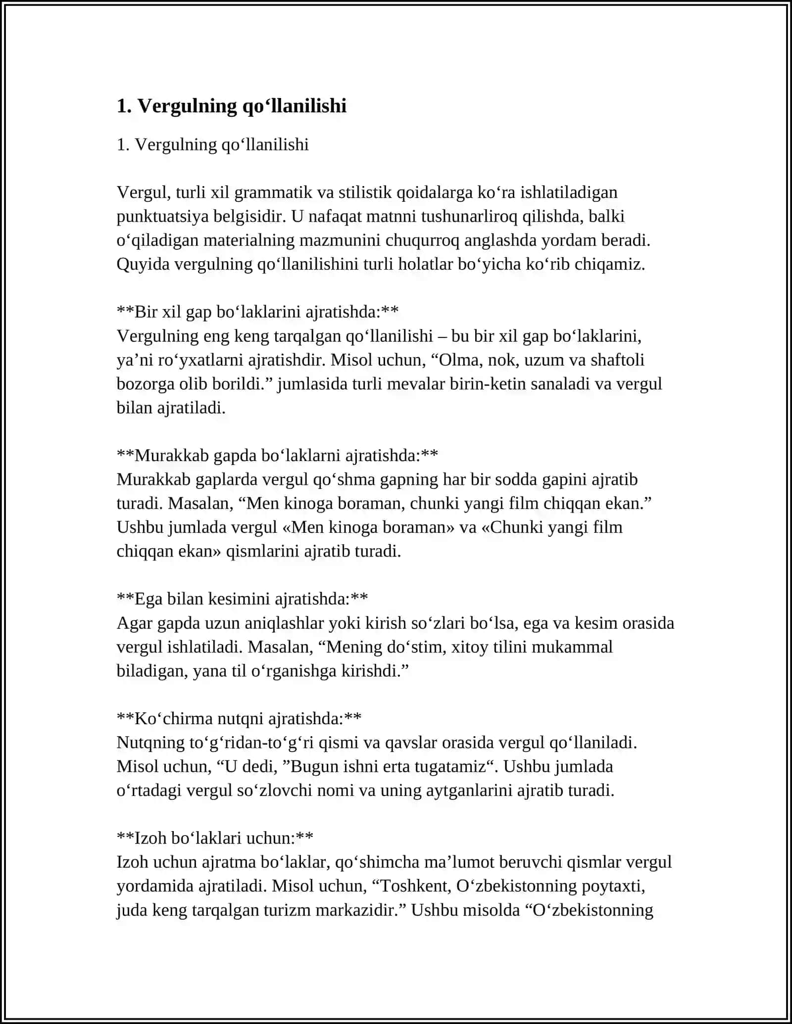 ONA TILI PUNKTUATSIYASINING ASOSIY TAMOYILLARI 3
