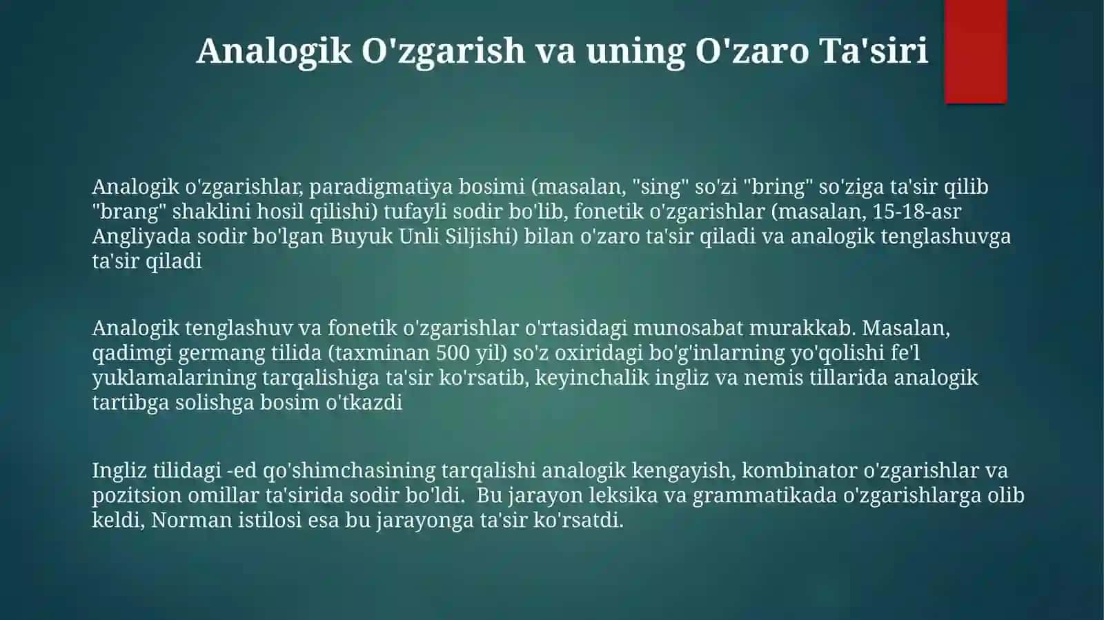Kombinator va pozitsion tovush oʻzgarishlari 3