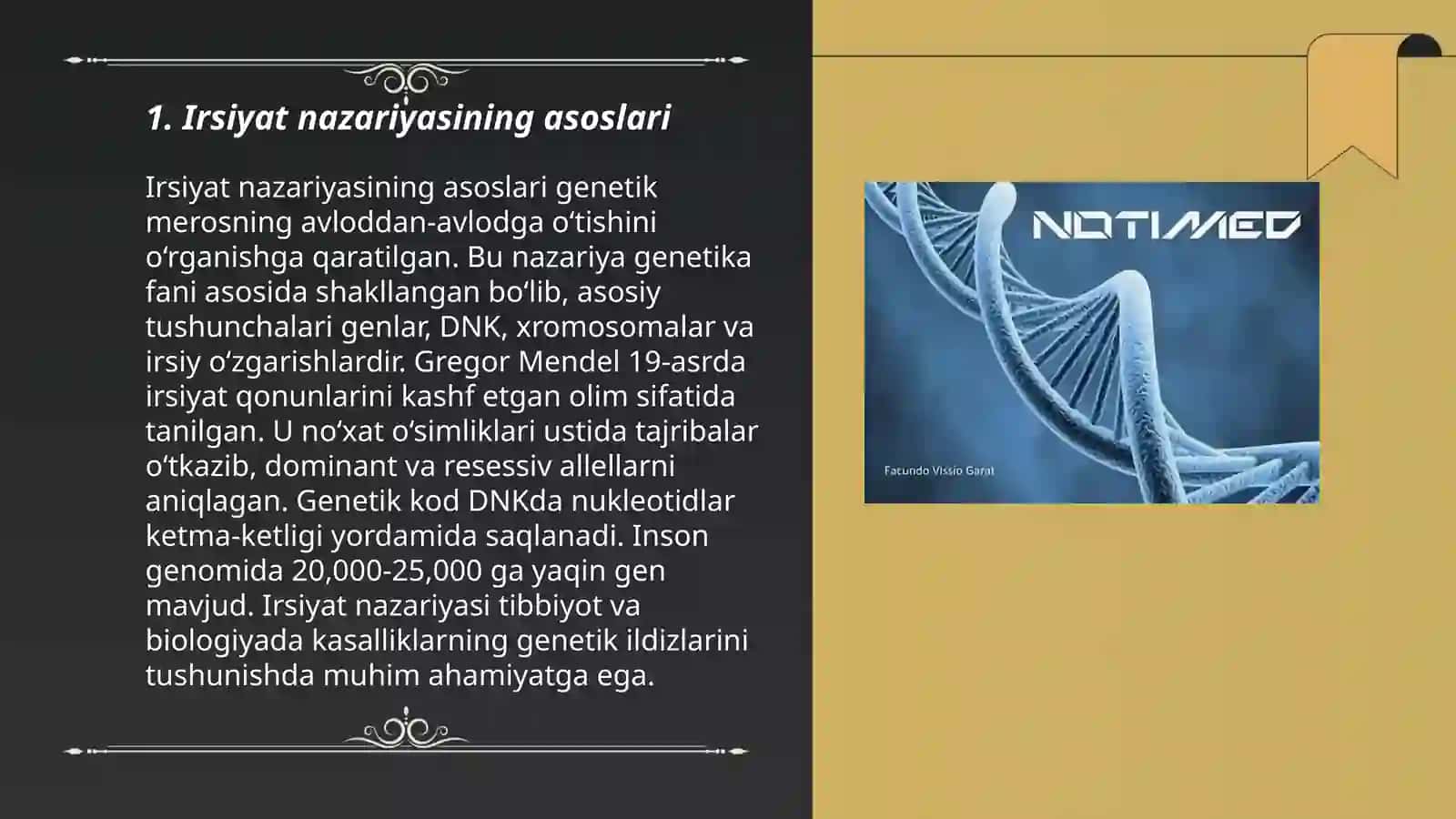 Irsiyatning xromosoma nazariyasi 3