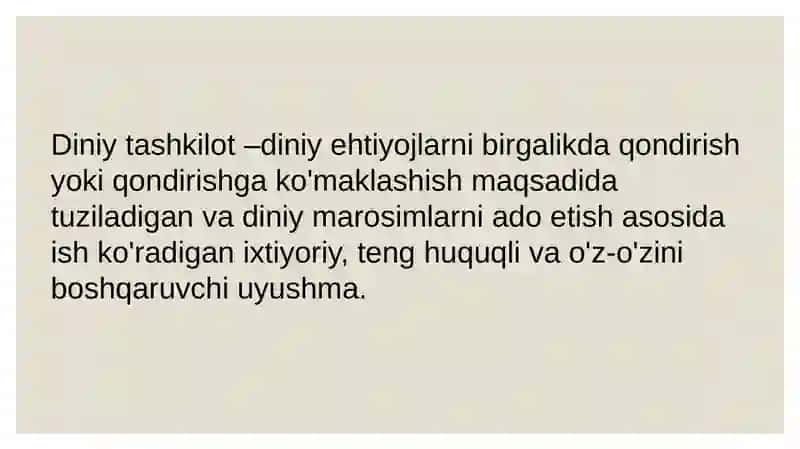 Diniy tashkilotlarning zamonaviy dunyoviy meʼyorlarga moslashuvining ahamiyati 3