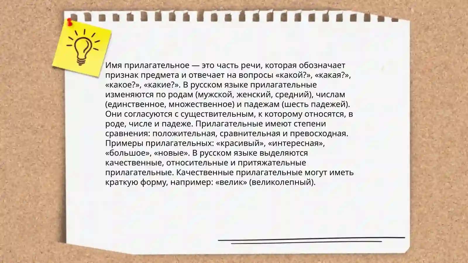 Имя прилагательное 3