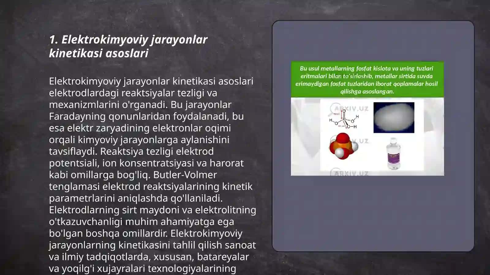 Elektrokimyoviy analiz. Elektrokimyoviy jarayonlar kinetikasi 3