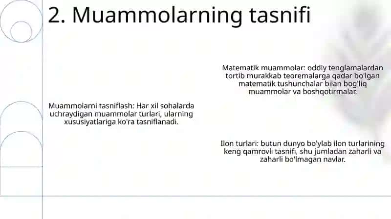 Matematik Masalalar Va Ularning Turlari 3