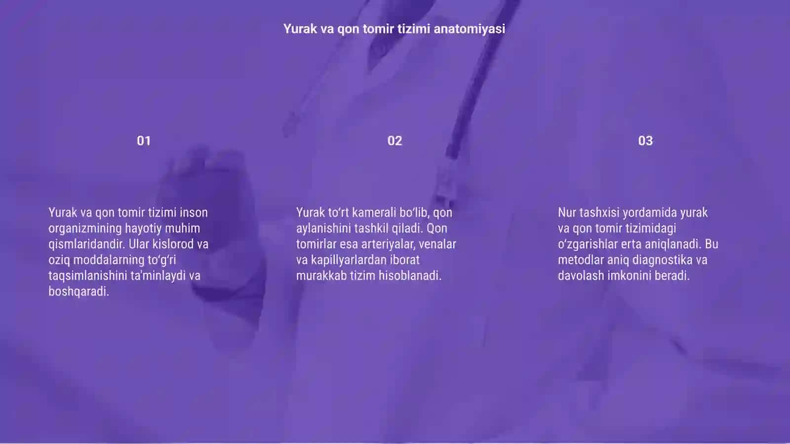 Yurak tizimi va qon tomir tizimi kasalliklari nur tashxisi 3