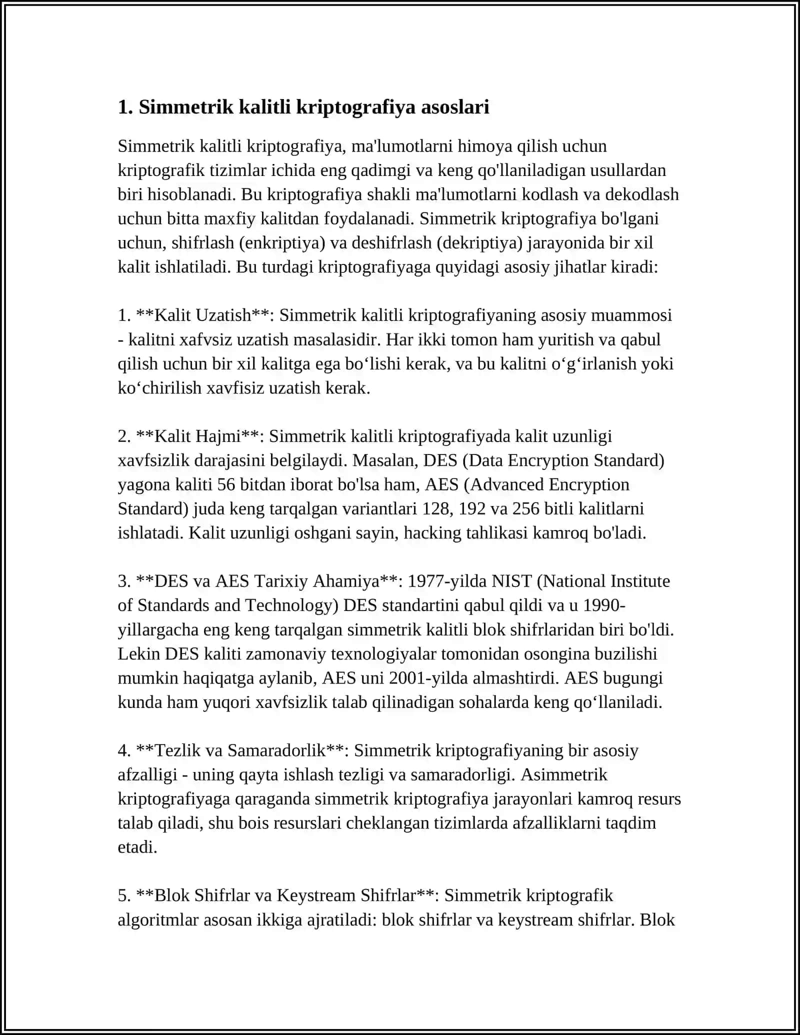SIMMETRIK KALITLI KRIPTOGRAFIA 3