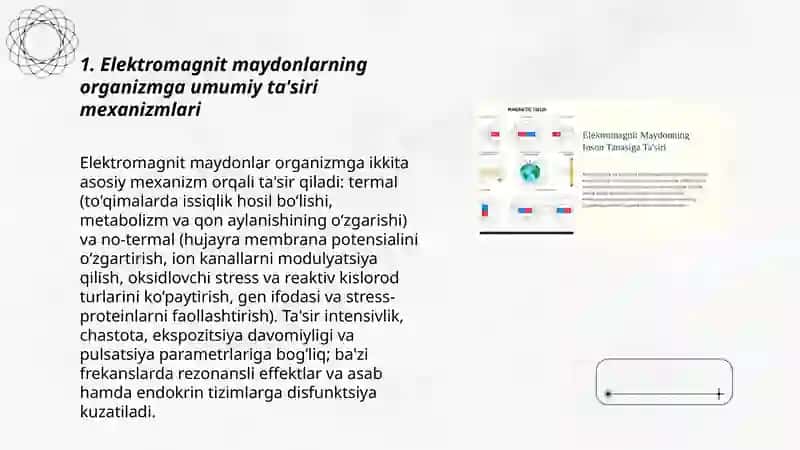 Elektromagnit maydonning organizmga ta'siri 3