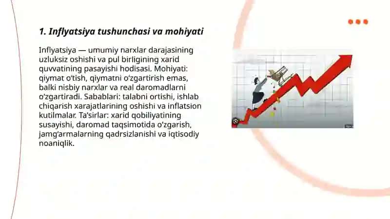 Inflyatsiyaning mohiyati va hisoblanish usullari 3