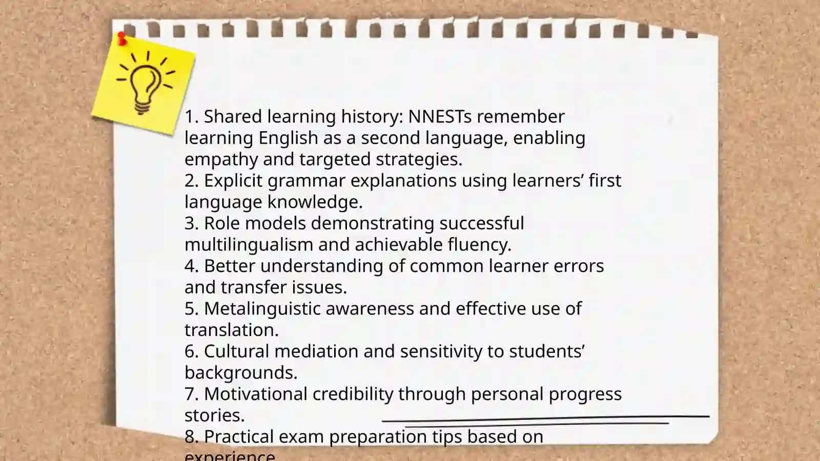 When the teacher is not a native speaker presentation 3