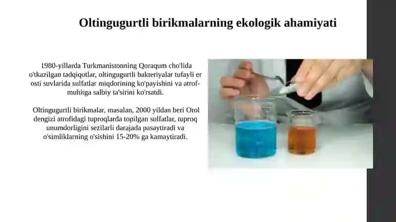 Oltinga Boyliqli Birikmalar va Ularga O'xshash Minerallarni Aniqlash 3