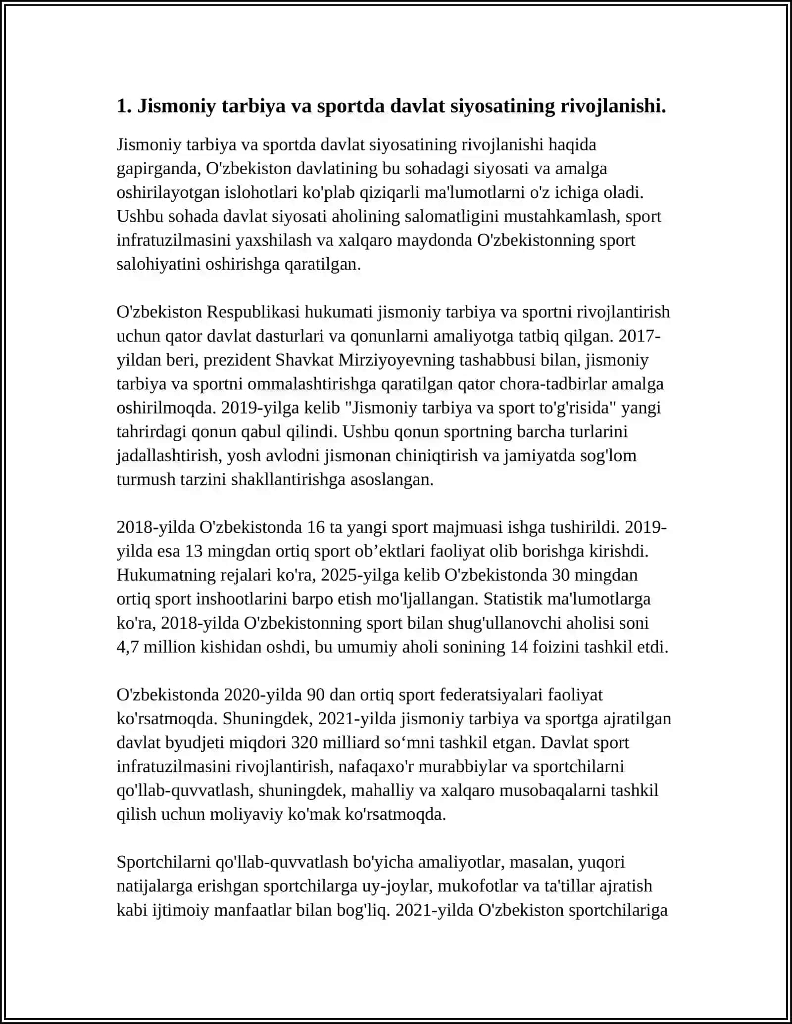 Jismoniy Tarbiya va Sport Sohasi 3