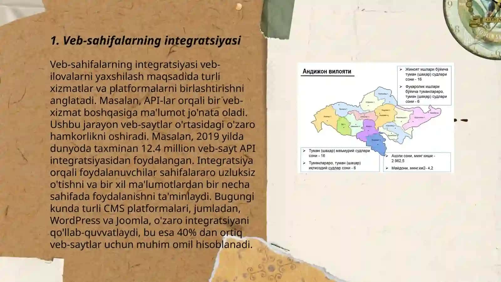 Bir nechta Web-sahifalarni integrasi-yadini ta'minlash ma'lumotlarninig yangilab borish mexanizumi 3