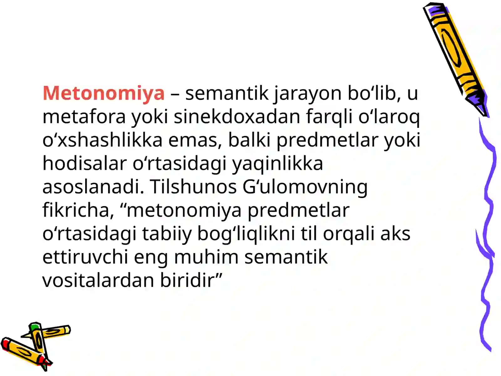 Metonomiyaning kundalik nutqda qo'llanilishi 3