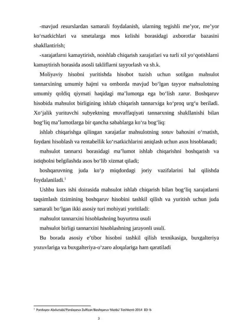 Boshqaruv hisobida jarayonli kalkulyatsiya qilish usuli 3