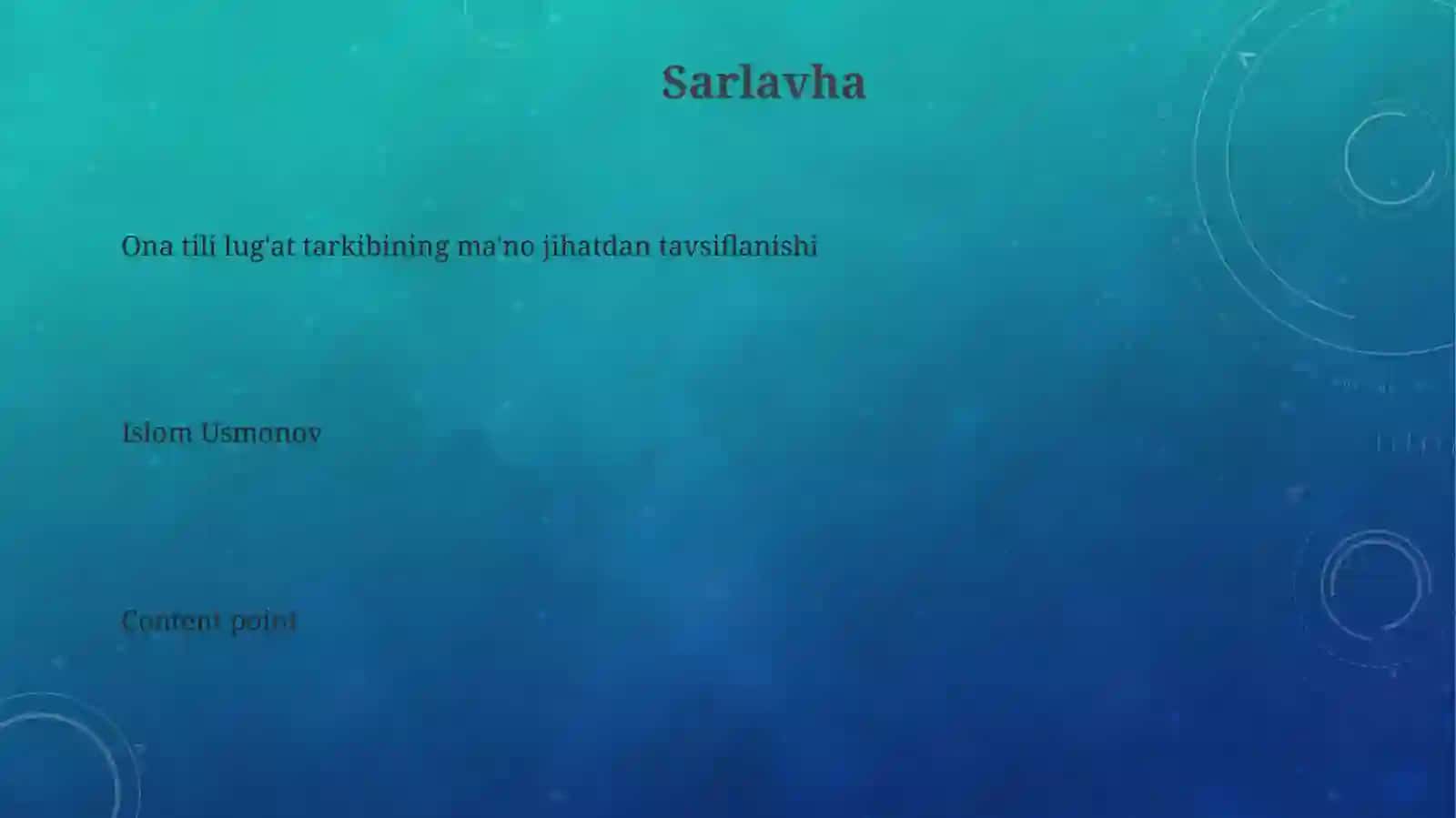 Ona tili lug'at tarkibining ma'no jihatdan tavsiflanishi 3