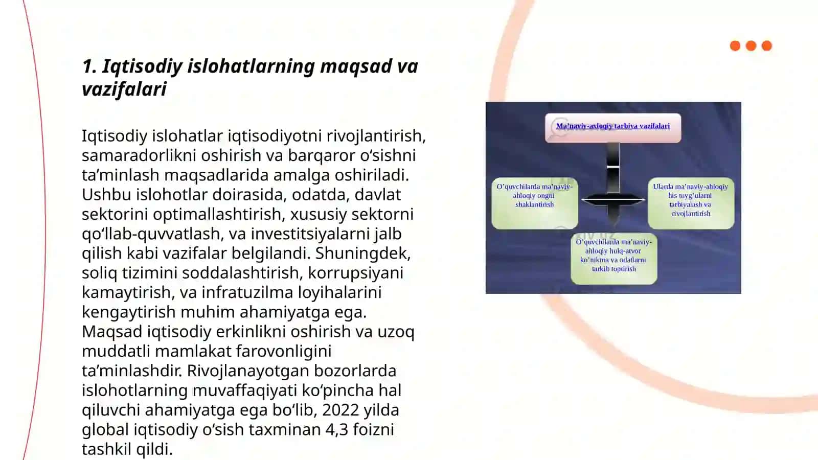 Iqtisodiy islohatlar, xususiy mulkchilikning shakllanishi 3