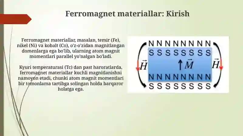 Ferromagnet materiallar 3