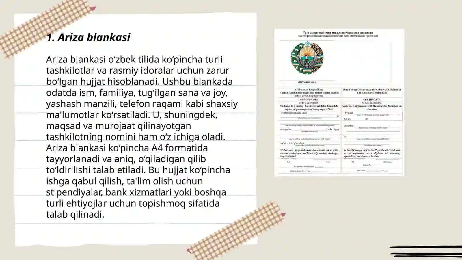 Ariza blankasi 3