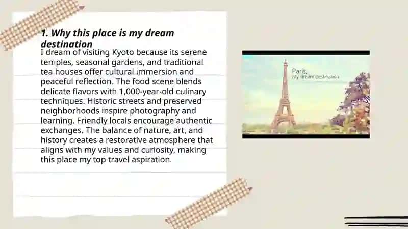 My dream destination 3