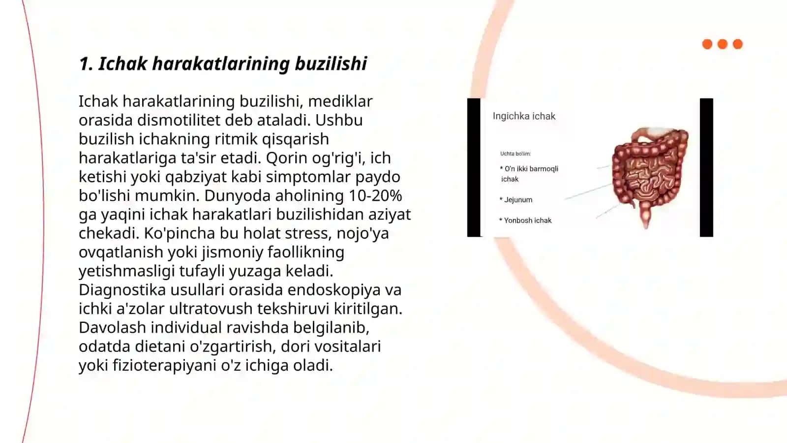 Ichak harakatlarining buzilishi 3