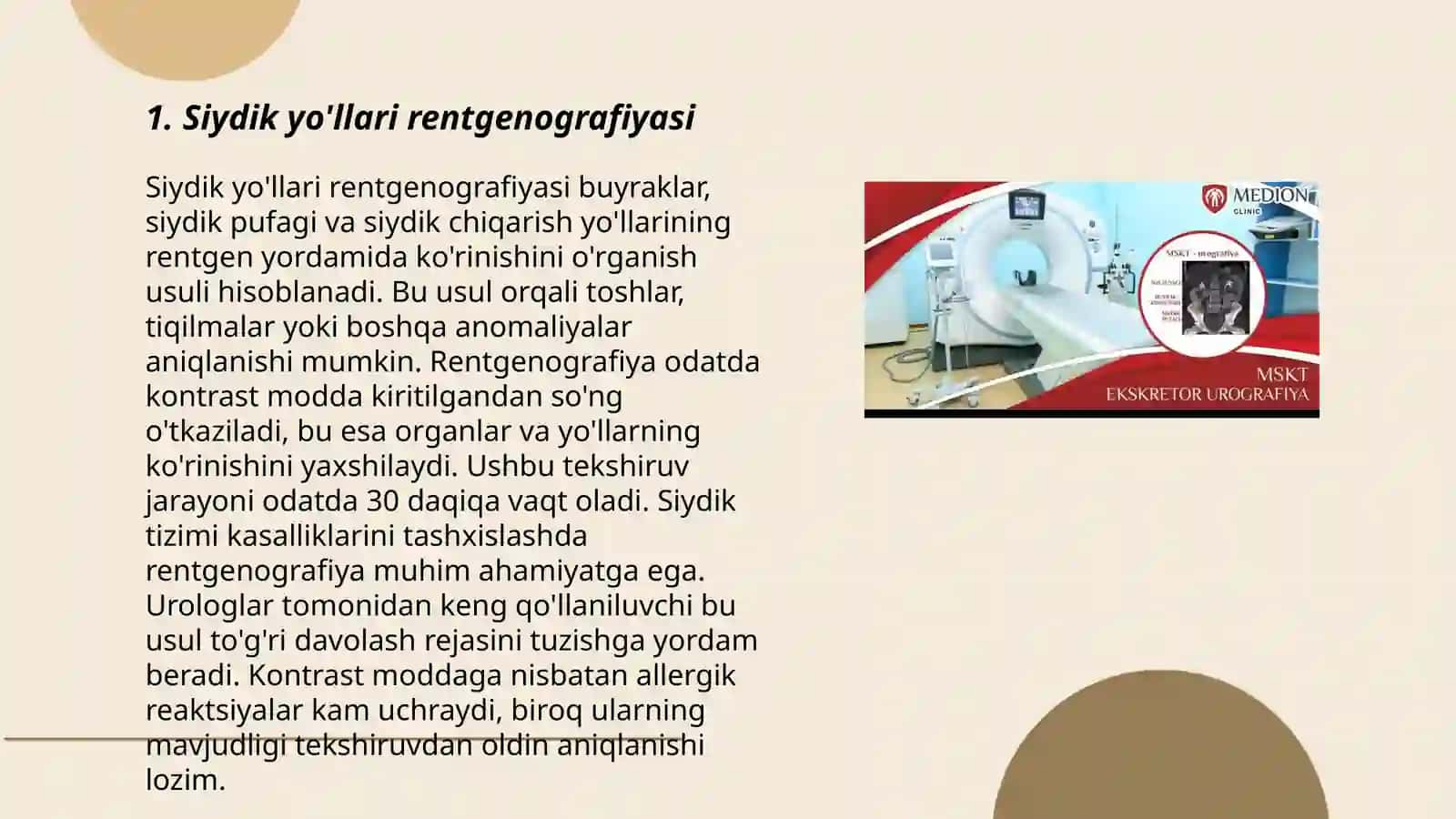 Siydik yo'llari rentgenografiyasi 3