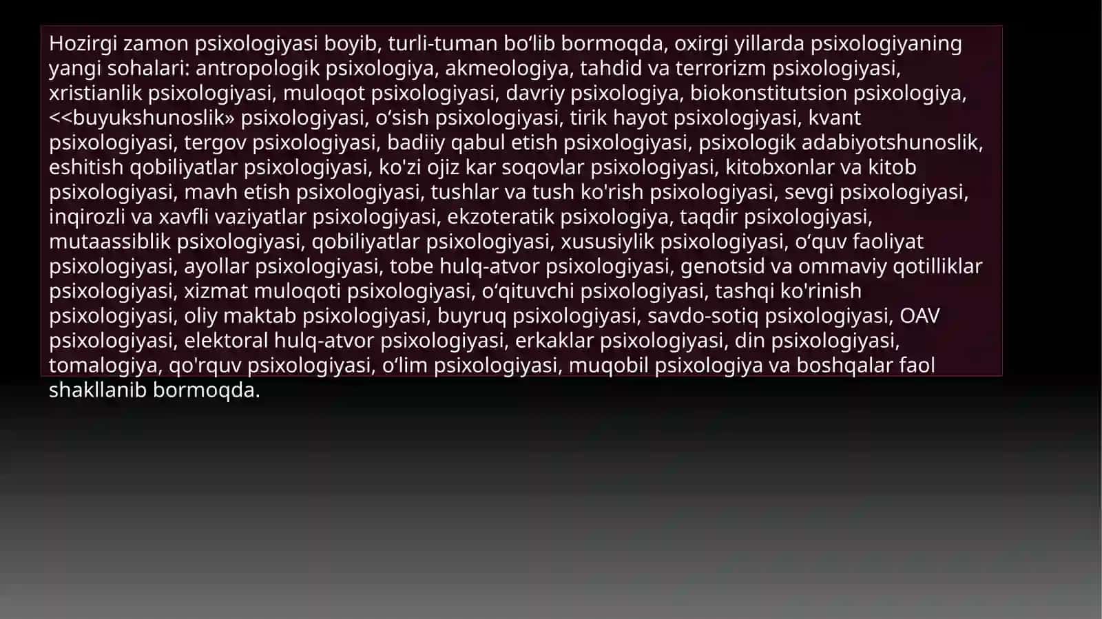 Psixologik metodlar 3