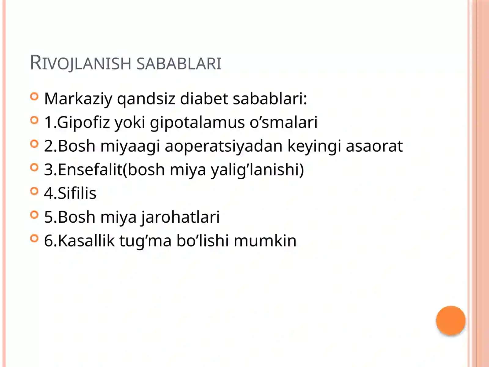 Qandsiz diabet-sabablari, turlari, alomatlari, davolash, parhez 3