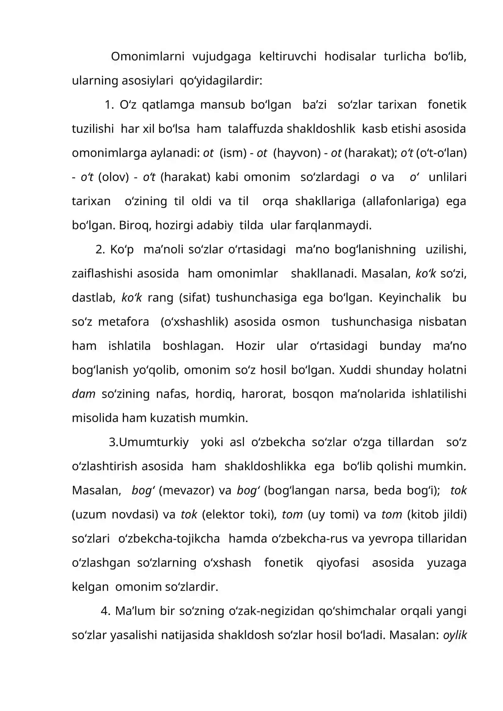 O'zbek tilida sinonimlar 3