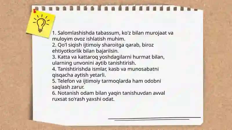 Munosabat etiketi 3