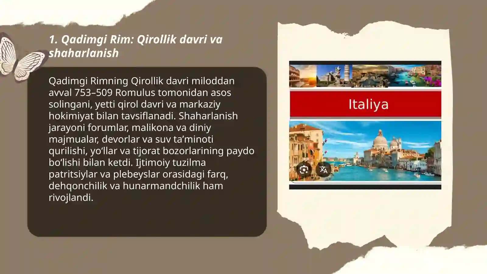 Qadimgi Rim: Qirollik davri va shaharlanish 3