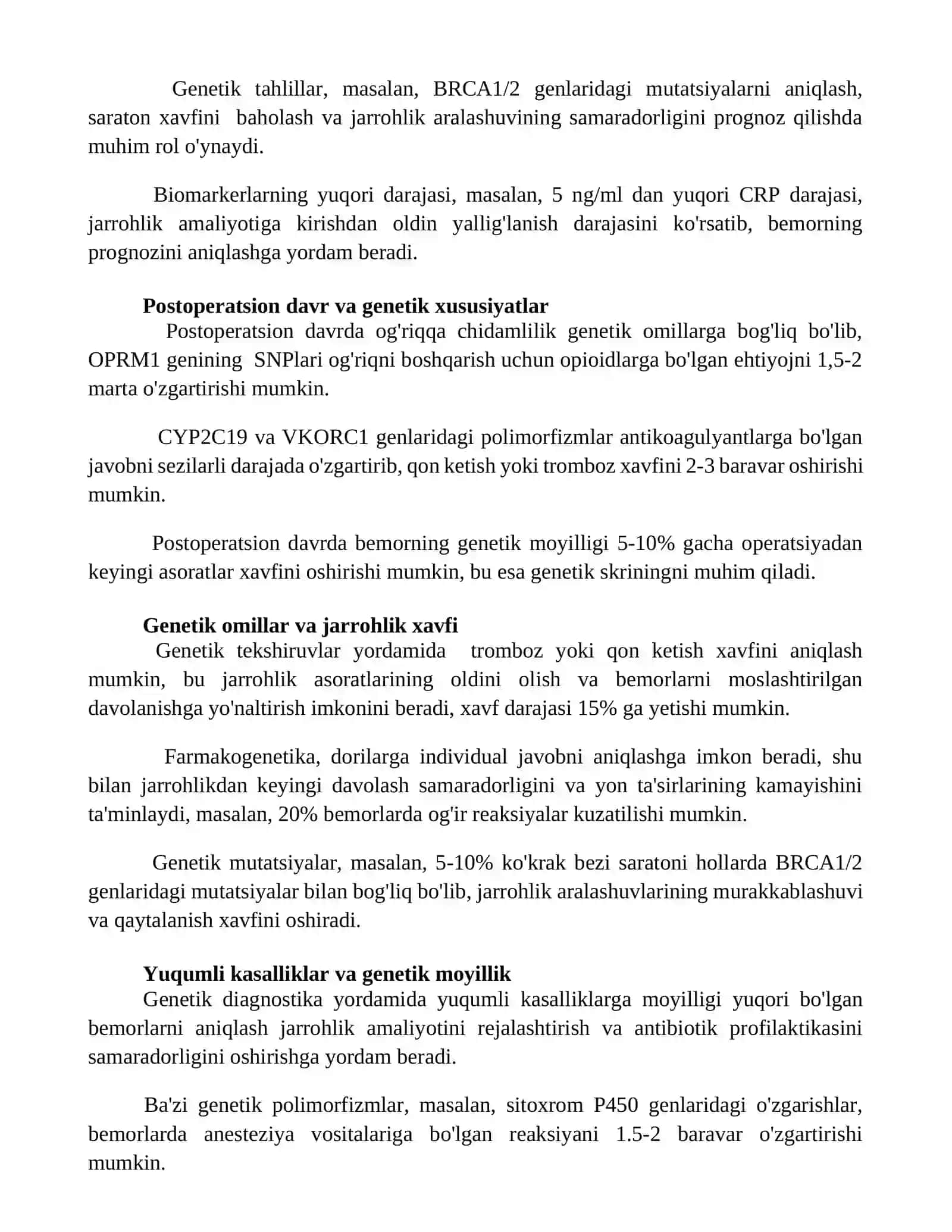 Biogenetika va diantalogiya asoslarini xirurgik bemorlarni qabul qilishda qo'lashning ahamiyati 3
