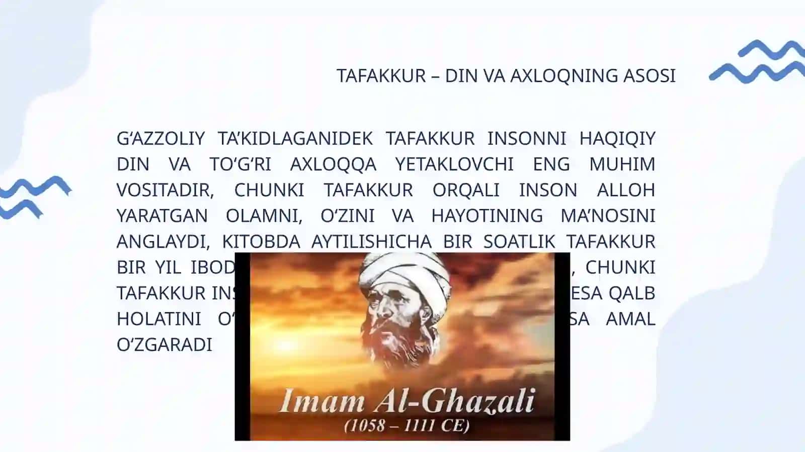 Dinshunoslik fanidan Mustaqil ishi 3