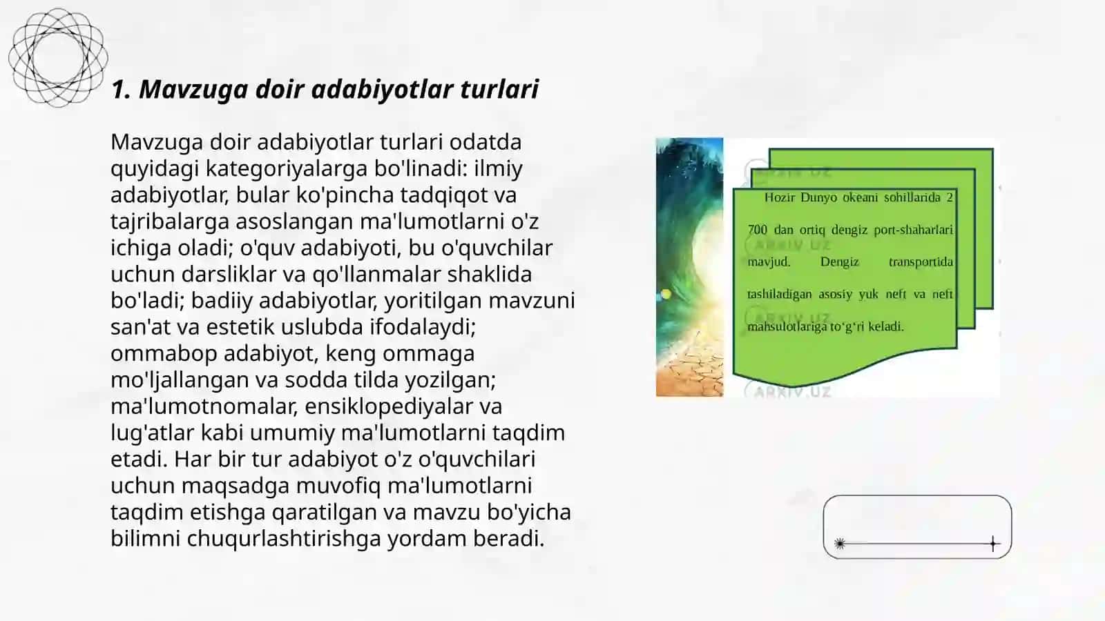 Mavzuga doir adabiyotlarni izlash va ulardan foydalanish 3