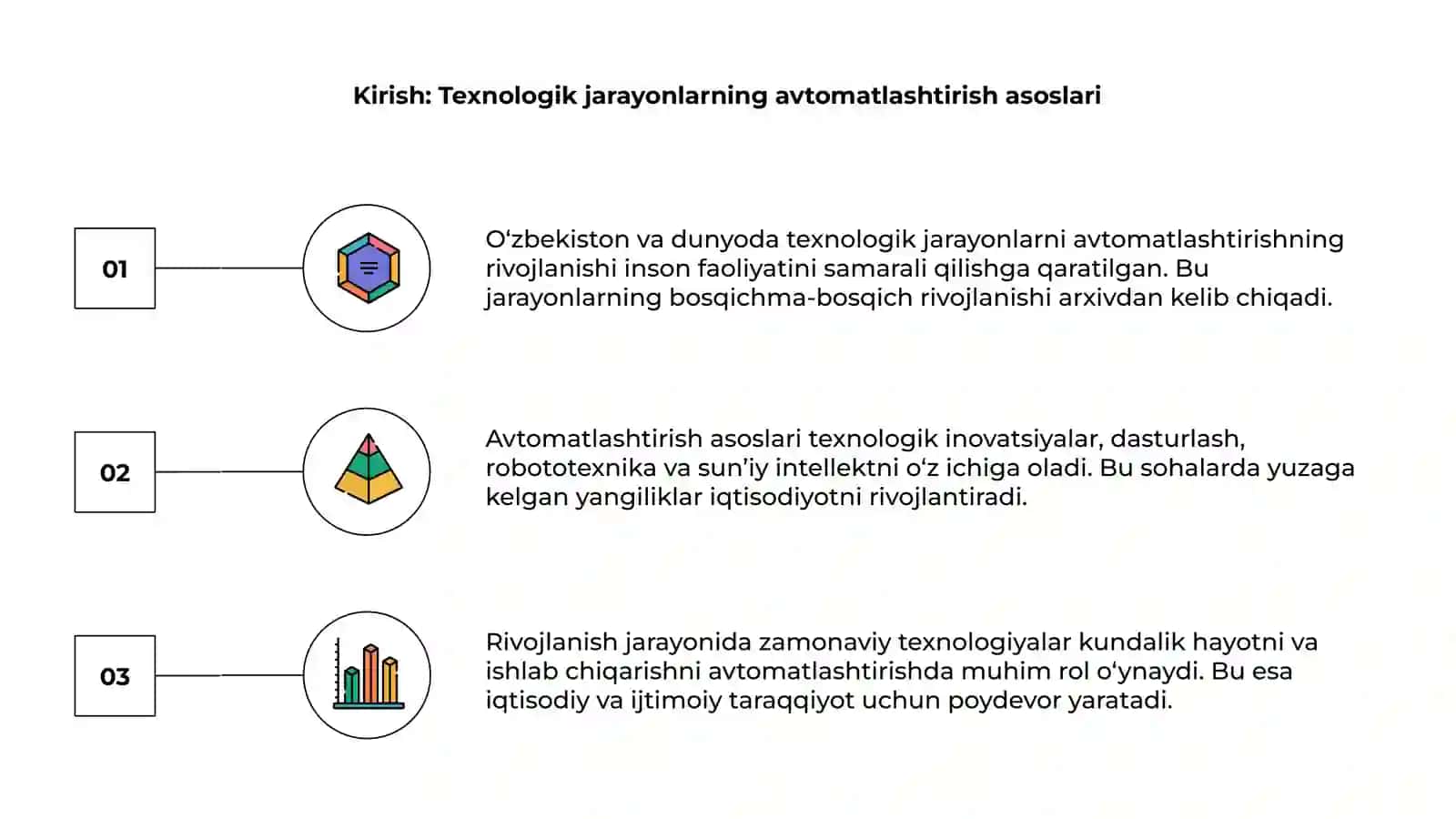 O'zbekiston va dunyoda texnologik jarayonlarni avtomatlashtirishning rivojlanish tarixi 3