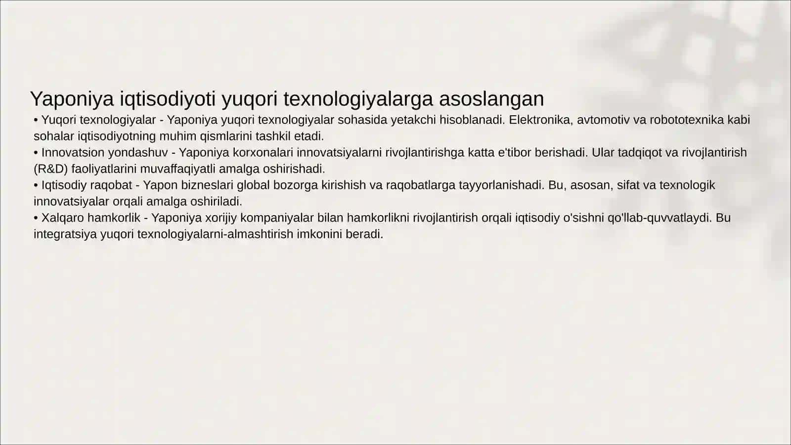 Yaponiya iqtisodiyoti 3