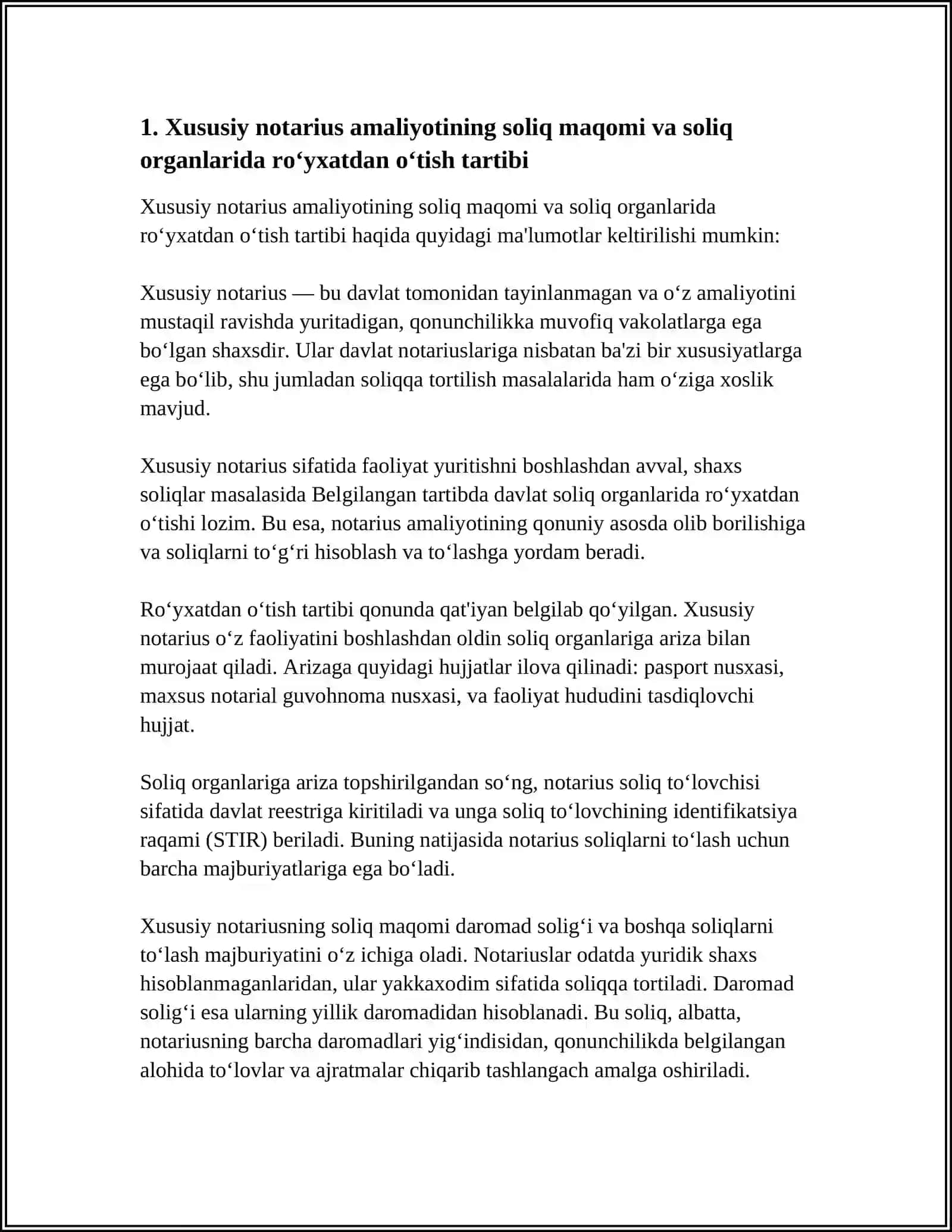 XUSUSIY AMALIYOT BILAN SHUG‘ULLANUVCHI NOTARIUSLAR 3