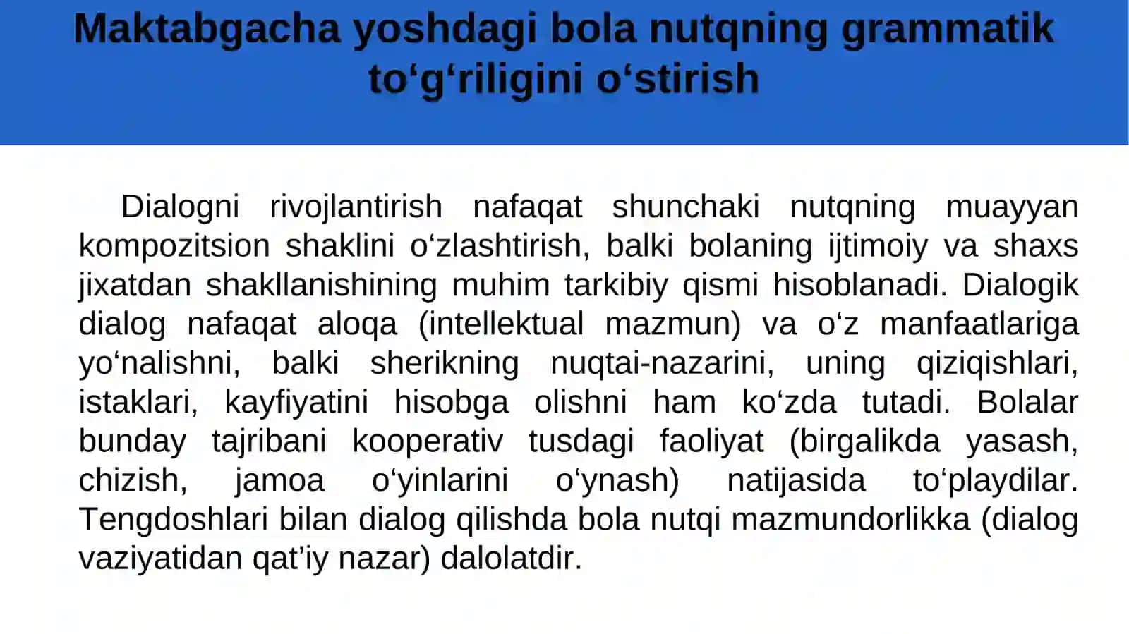 Maktabgacha yoshdagi bola nutqning grammatik tо‘g‘riliginiо‘stirish 3