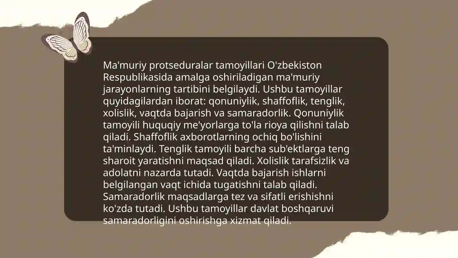 Ma'muriy protsedura 3