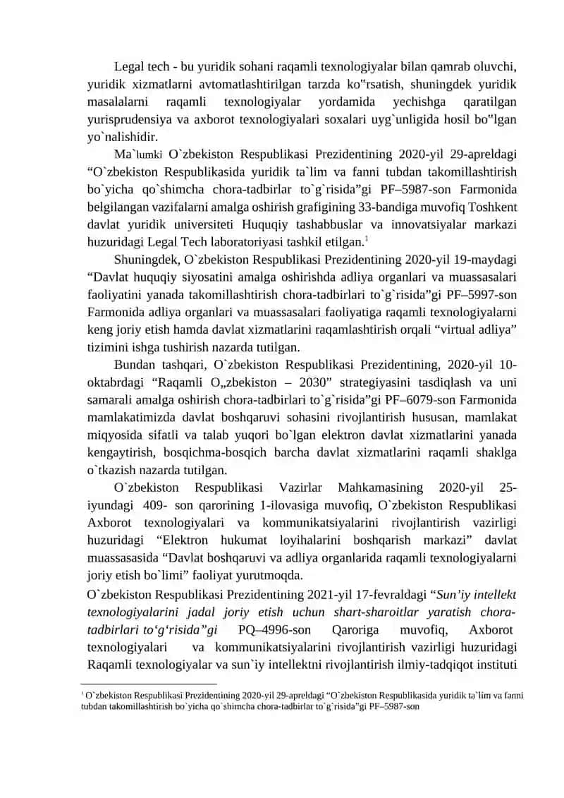 Legal Tech va xalqaro huquqiy yordam ko`rsatish jarayonlari 3