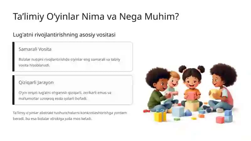 Bolalar Lug‘atini Boyitishda Ta’limiy O‘yinlar 3