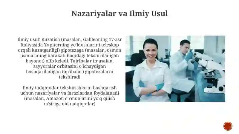 Ilmiy nazariya va gipoteza, ularning ilmiy-tadqiqotlardagi o'rni 3