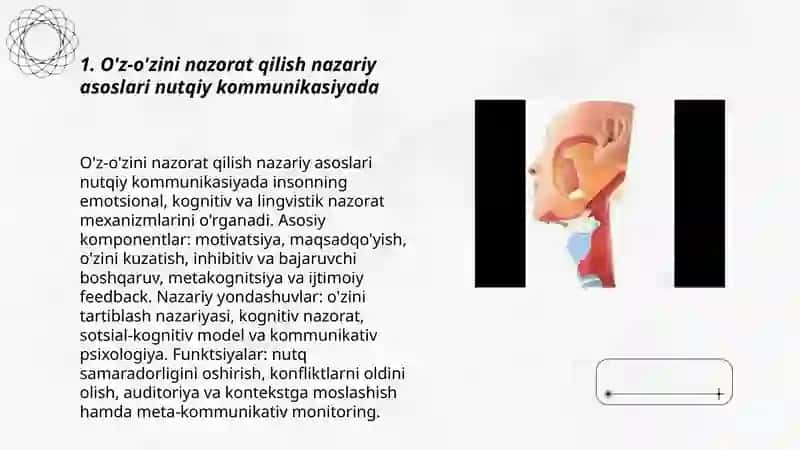 O'z-o'zini nazorat qilish va uni nutqiy kommunikasiyaga kiritish texnologiyalari 3