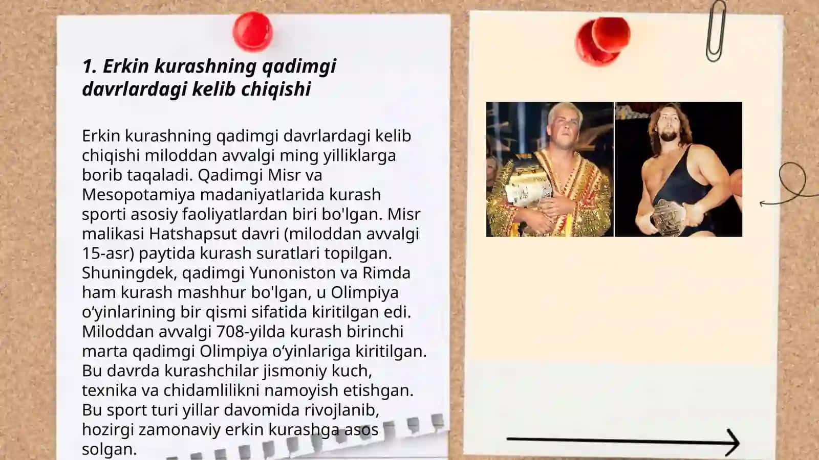 Erkin kurashning kelib chiqishi tarixi 3