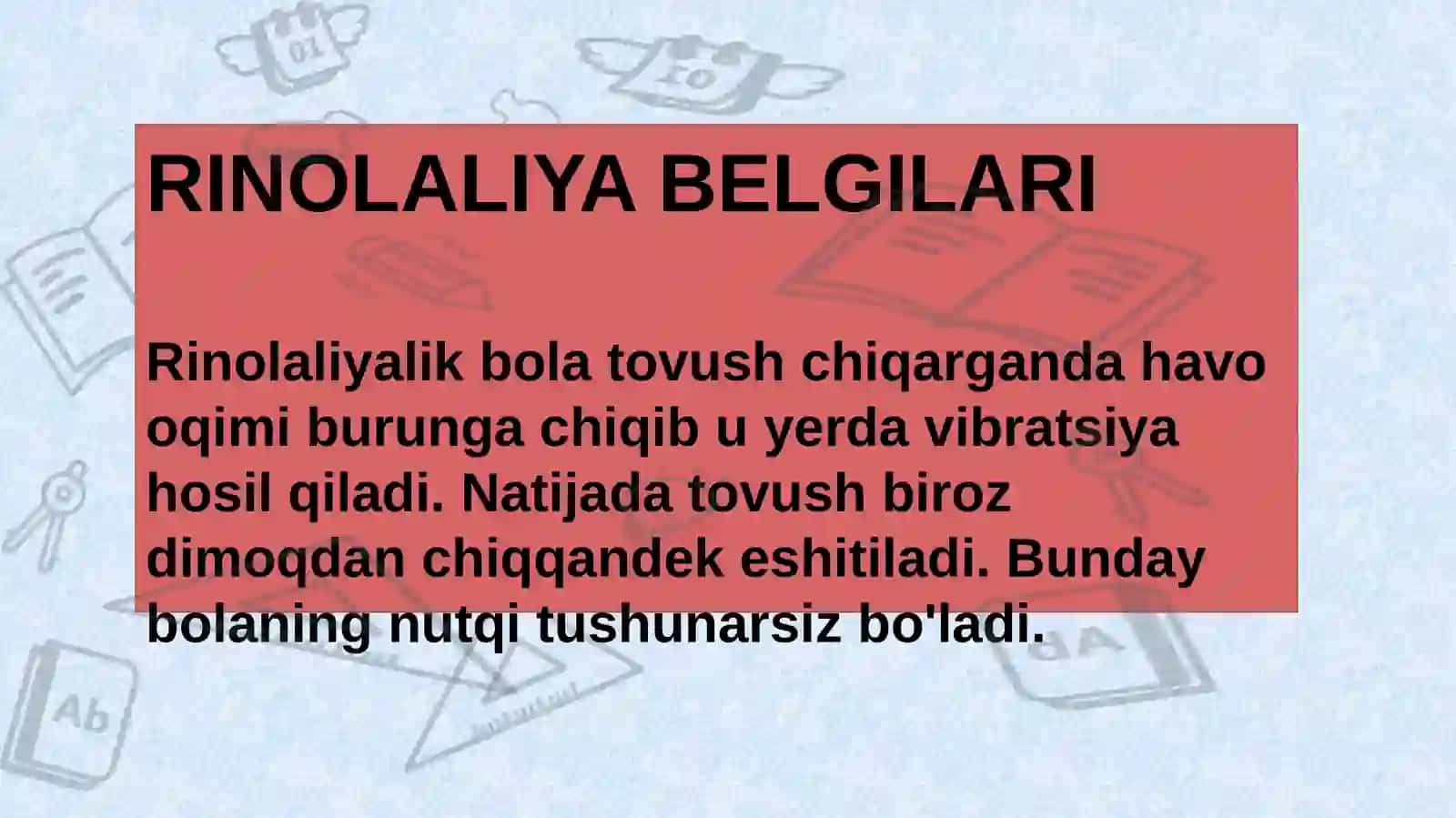 Rinolaliya.Kelibchiqishivaturlari 3