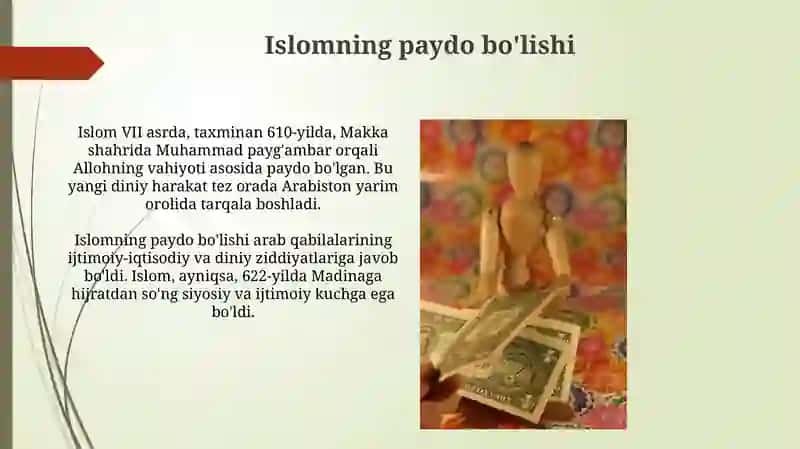 Islom dini tarixi va mohiyati mazmuni 3