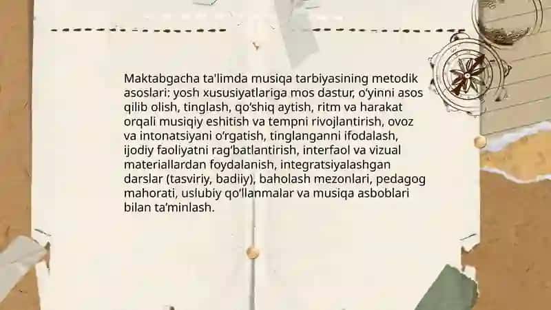 Maktabgacha talim tashkilotida musiqa talimini tashkil etish metodikasi 3