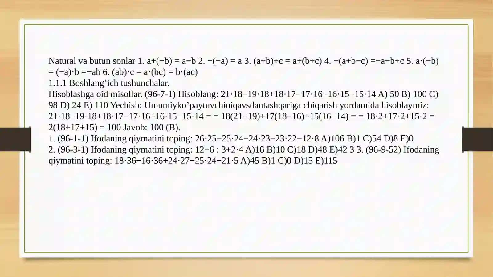 Matematikao‘qitish metodikasi 3