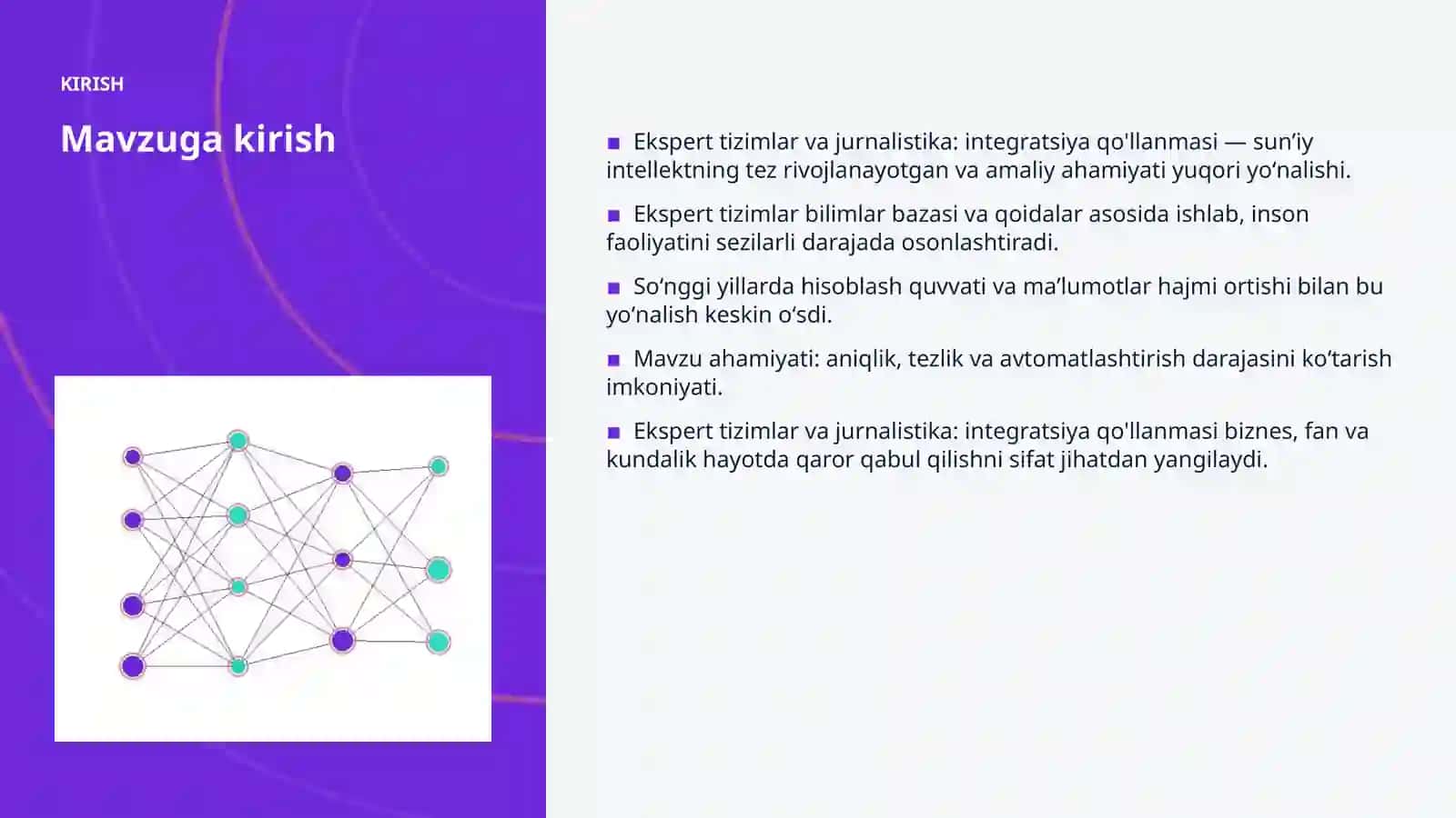 Ekspert tizimlar va jurnalistika: integratsiya qo'llanmasi 3