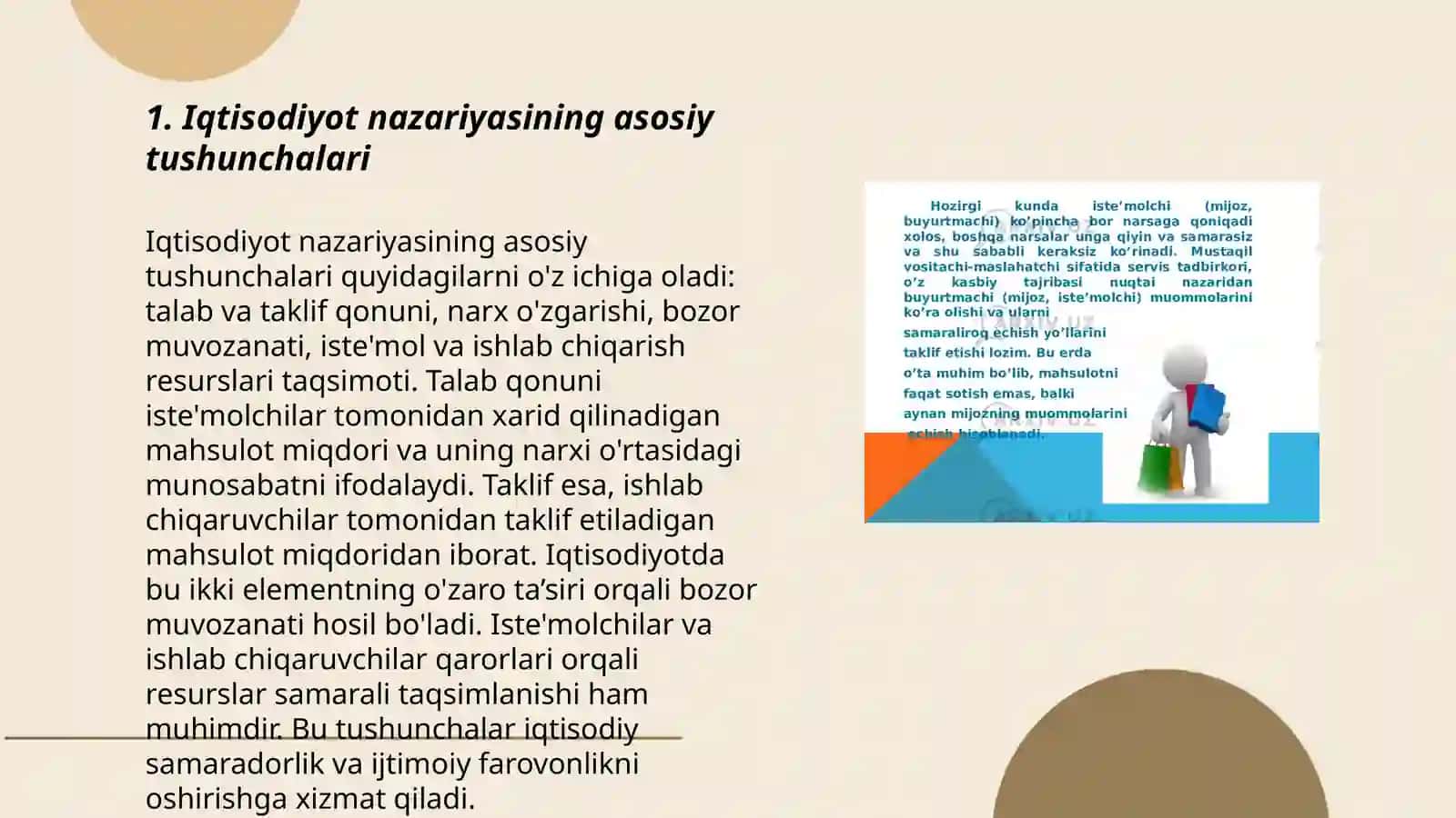 Iqtisodiyot nazariyasi va tadbirkorlik asoslari 3