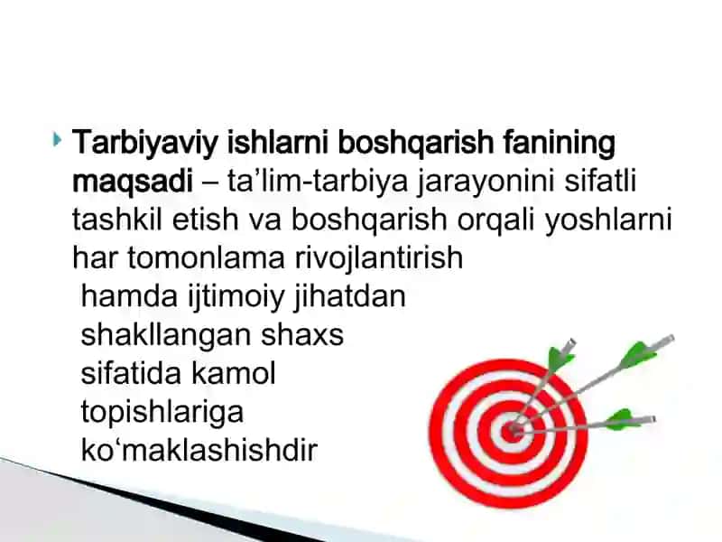 Tarbiyaviy ishlarni boshqarish 3